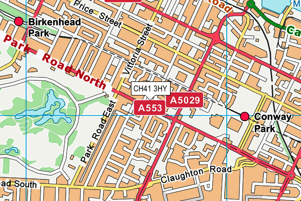 CH41 3HY map - OS VectorMap District (Ordnance Survey)