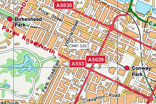 CH41 3JQ map - OS VectorMap District (Ordnance Survey)