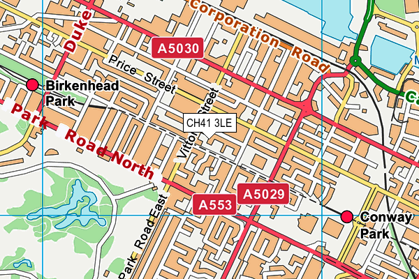 CH41 3LE map - OS VectorMap District (Ordnance Survey)