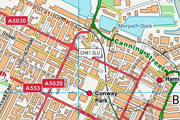 CH41 3LU map - OS VectorMap District (Ordnance Survey)