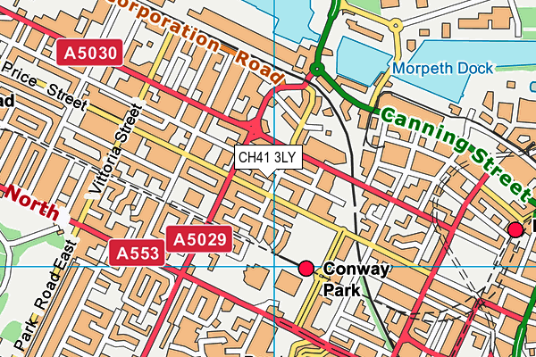 CH41 3LY map - OS VectorMap District (Ordnance Survey)