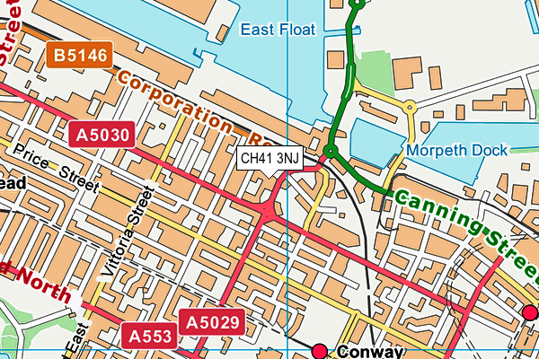 CH41 3NJ map - OS VectorMap District (Ordnance Survey)