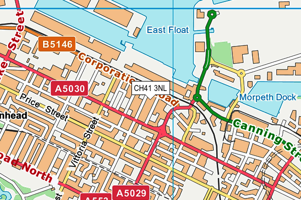 CH41 3NL map - OS VectorMap District (Ordnance Survey)