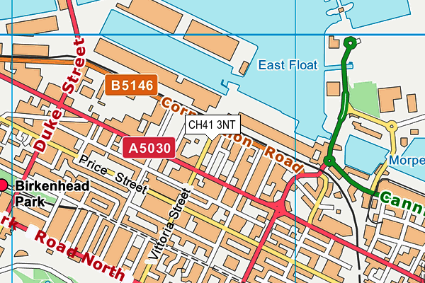 CH41 3NT map - OS VectorMap District (Ordnance Survey)