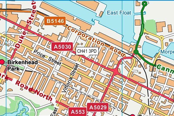 CH41 3PD map - OS VectorMap District (Ordnance Survey)