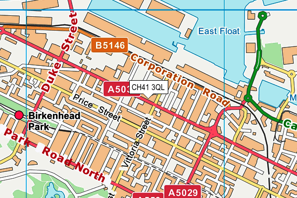 CH41 3QL map - OS VectorMap District (Ordnance Survey)