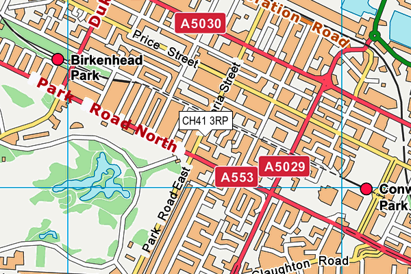 CH41 3RP map - OS VectorMap District (Ordnance Survey)