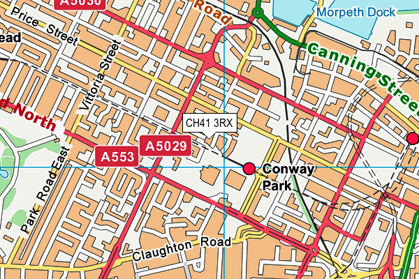 CH41 3RX map - OS VectorMap District (Ordnance Survey)