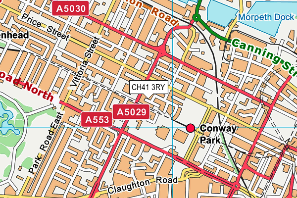 CH41 3RY map - OS VectorMap District (Ordnance Survey)