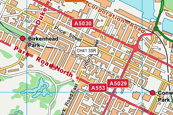 CH41 3SR map - OS VectorMap District (Ordnance Survey)