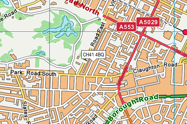 CH41 4BQ map - OS VectorMap District (Ordnance Survey)