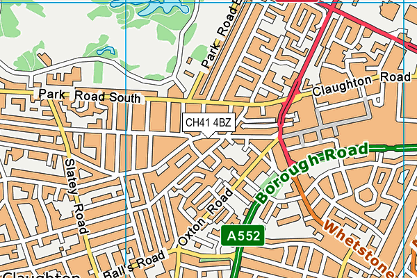 CH41 4BZ map - OS VectorMap District (Ordnance Survey)