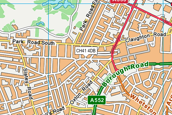 CH41 4DB map - OS VectorMap District (Ordnance Survey)