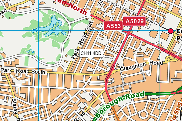 CH41 4DD map - OS VectorMap District (Ordnance Survey)