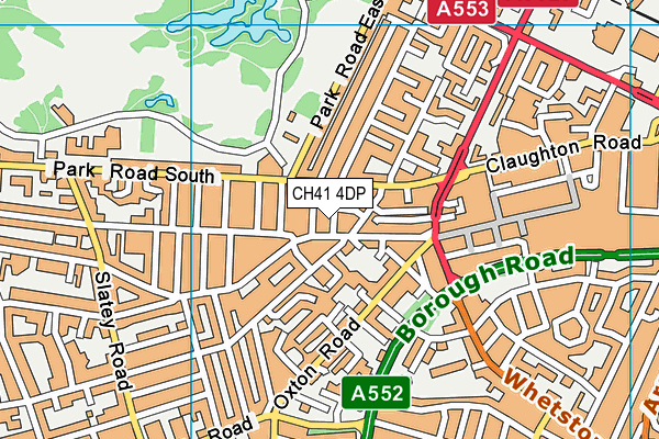 CH41 4DP map - OS VectorMap District (Ordnance Survey)