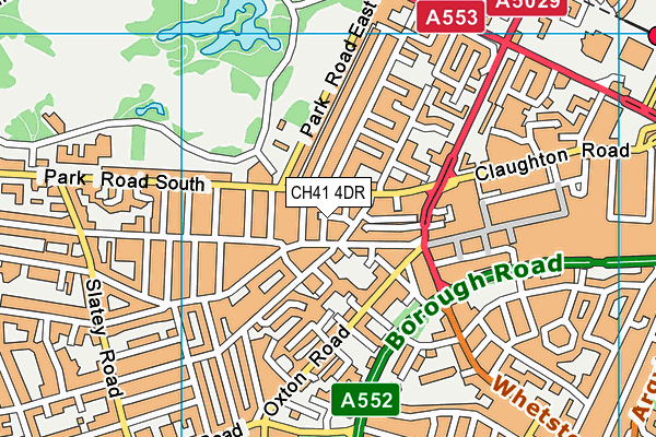 CH41 4DR map - OS VectorMap District (Ordnance Survey)