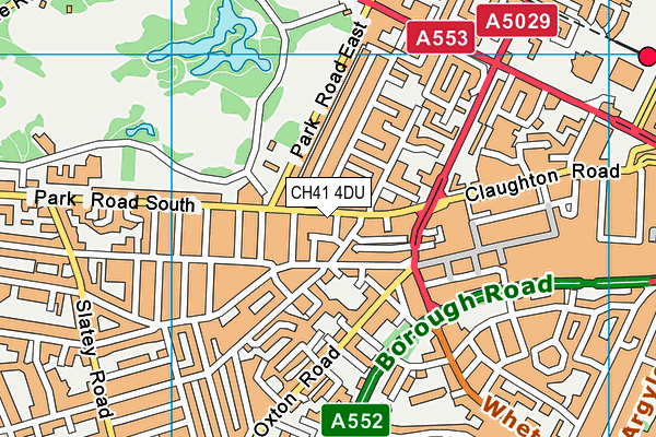 CH41 4DU map - OS VectorMap District (Ordnance Survey)