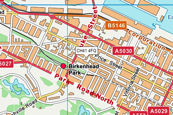 CH41 4FQ map - OS VectorMap District (Ordnance Survey)