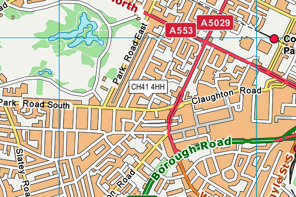 CH41 4HH map - OS VectorMap District (Ordnance Survey)