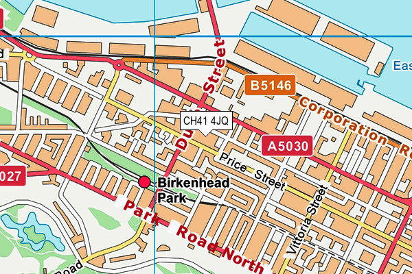 CH41 4JQ map - OS VectorMap District (Ordnance Survey)