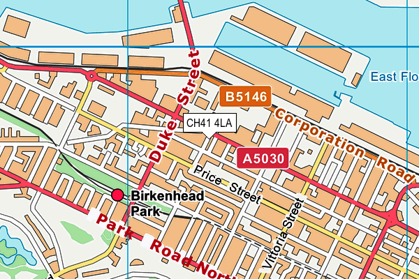 CH41 4LA map - OS VectorMap District (Ordnance Survey)