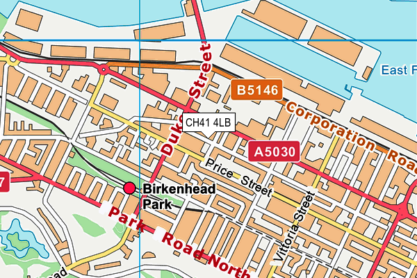 CH41 4LB map - OS VectorMap District (Ordnance Survey)