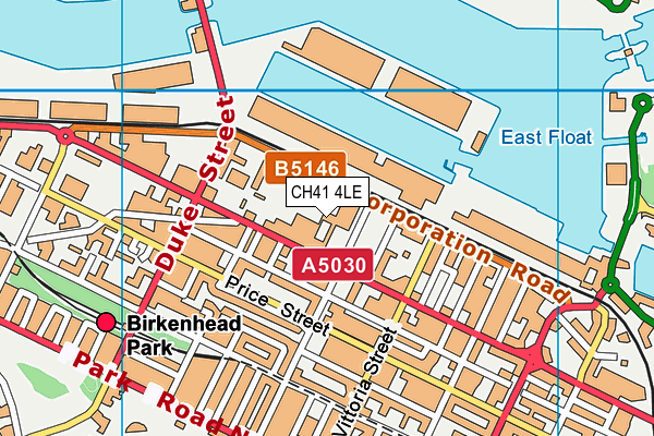 CH41 4LE map - OS VectorMap District (Ordnance Survey)