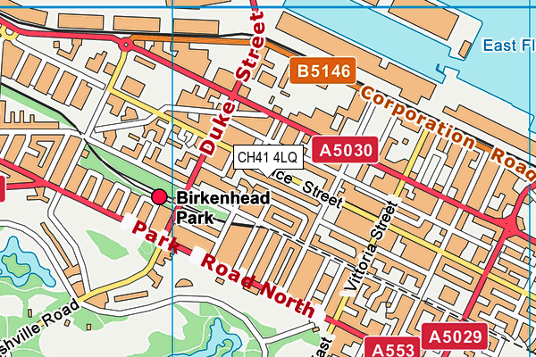 CH41 4LQ map - OS VectorMap District (Ordnance Survey)