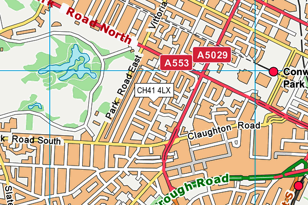 CH41 4LX map - OS VectorMap District (Ordnance Survey)