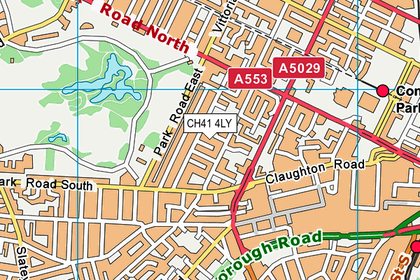 CH41 4LY map - OS VectorMap District (Ordnance Survey)