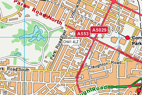 CH41 4LZ map - OS VectorMap District (Ordnance Survey)