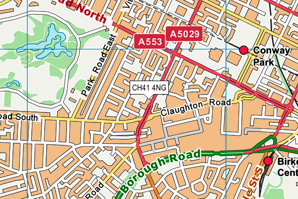 CH41 4NG map - OS VectorMap District (Ordnance Survey)