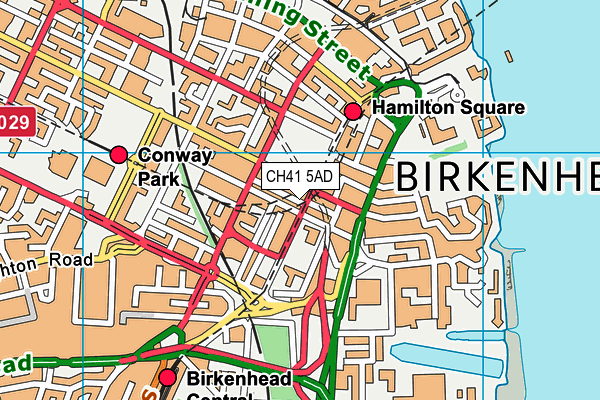 CH41 5AD map - OS VectorMap District (Ordnance Survey)