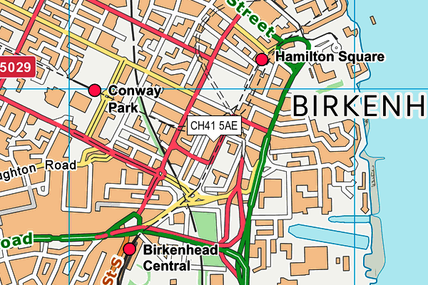 CH41 5AE map - OS VectorMap District (Ordnance Survey)