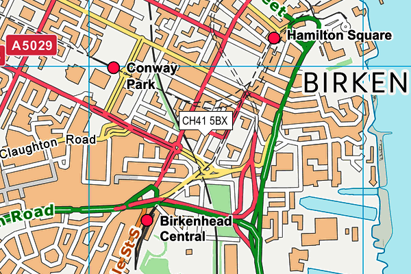 CH41 5BX map - OS VectorMap District (Ordnance Survey)