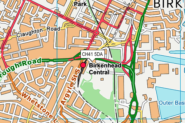 CH41 5DA map - OS VectorMap District (Ordnance Survey)