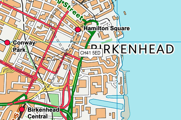 CH41 5ED map - OS VectorMap District (Ordnance Survey)