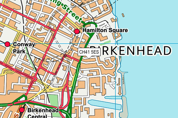 CH41 5ES map - OS VectorMap District (Ordnance Survey)