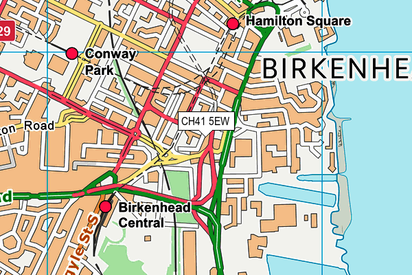 CH41 5EW map - OS VectorMap District (Ordnance Survey)