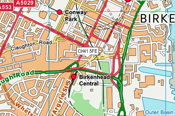 CH41 5FE map - OS VectorMap District (Ordnance Survey)