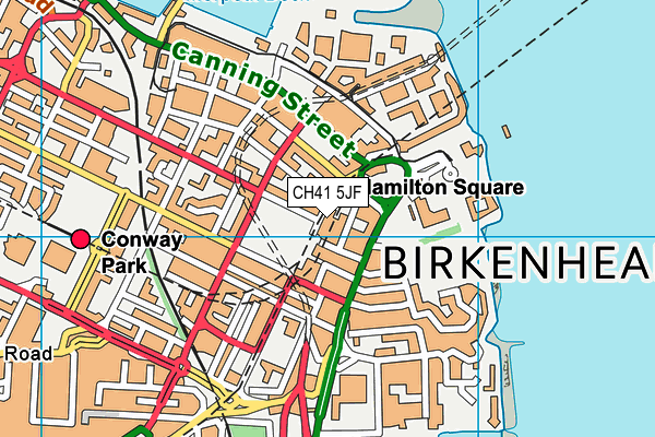 CH41 5JF map - OS VectorMap District (Ordnance Survey)