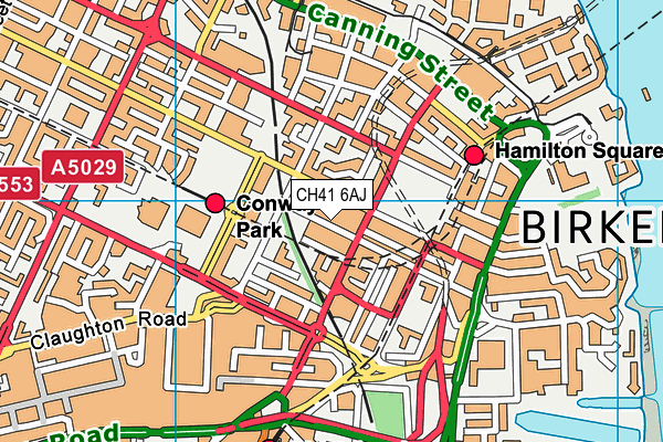 CH41 6AJ map - OS VectorMap District (Ordnance Survey)