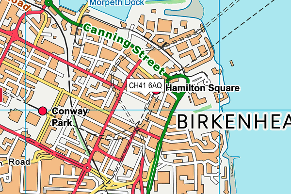 CH41 6AQ map - OS VectorMap District (Ordnance Survey)