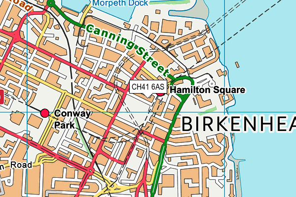 CH41 6AS map - OS VectorMap District (Ordnance Survey)