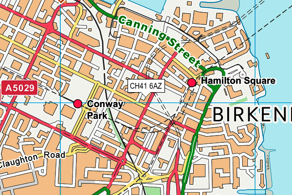 CH41 6AZ map - OS VectorMap District (Ordnance Survey)