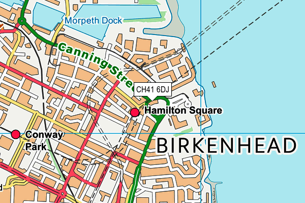 CH41 6DJ map - OS VectorMap District (Ordnance Survey)