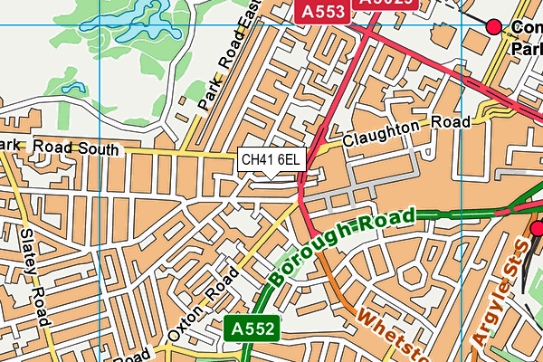 CH41 6EL map - OS VectorMap District (Ordnance Survey)