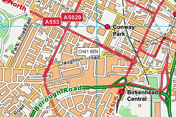 CH41 6EN map - OS VectorMap District (Ordnance Survey)