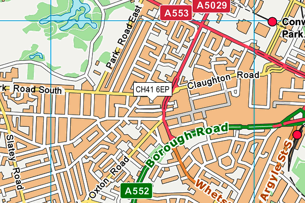 CH41 6EP map - OS VectorMap District (Ordnance Survey)