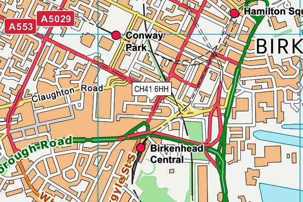 CH41 6HH map - OS VectorMap District (Ordnance Survey)